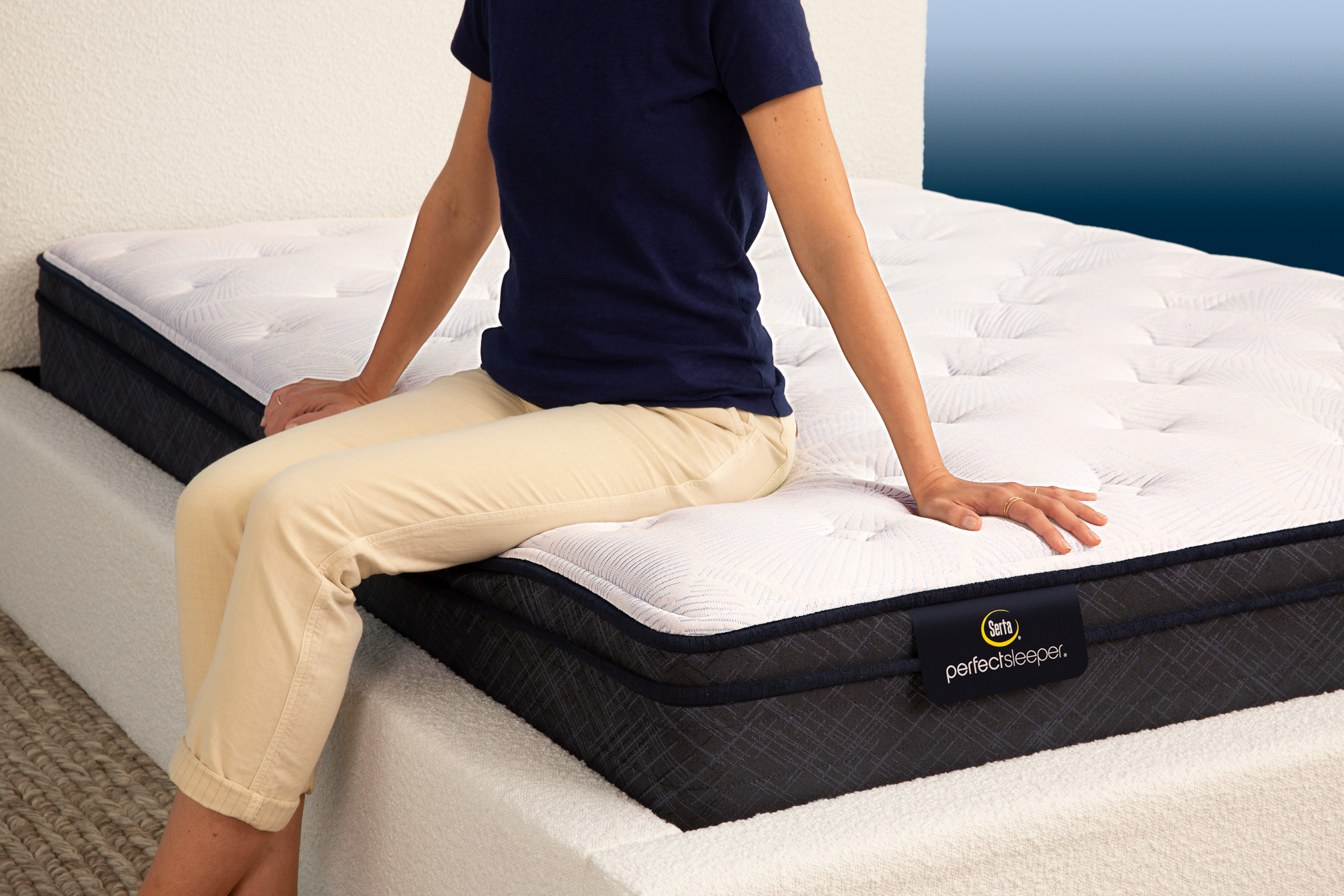 Photo of the Serta Perfect Sleeper Adoring Night Plush Eurotop mattress.