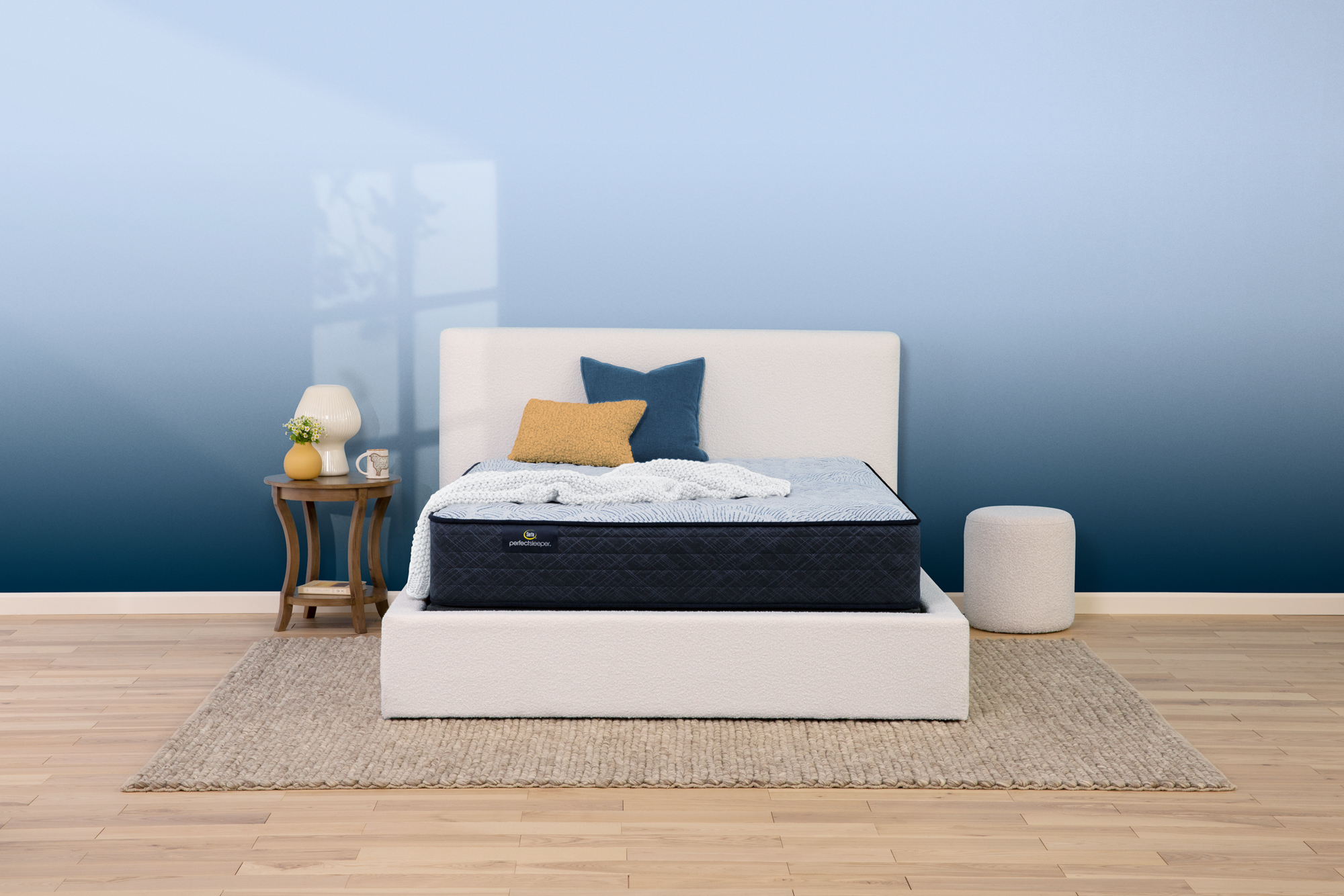 Photo of the Serta Perfect Sleeper Blue Lagoon Nights Firm mattress.