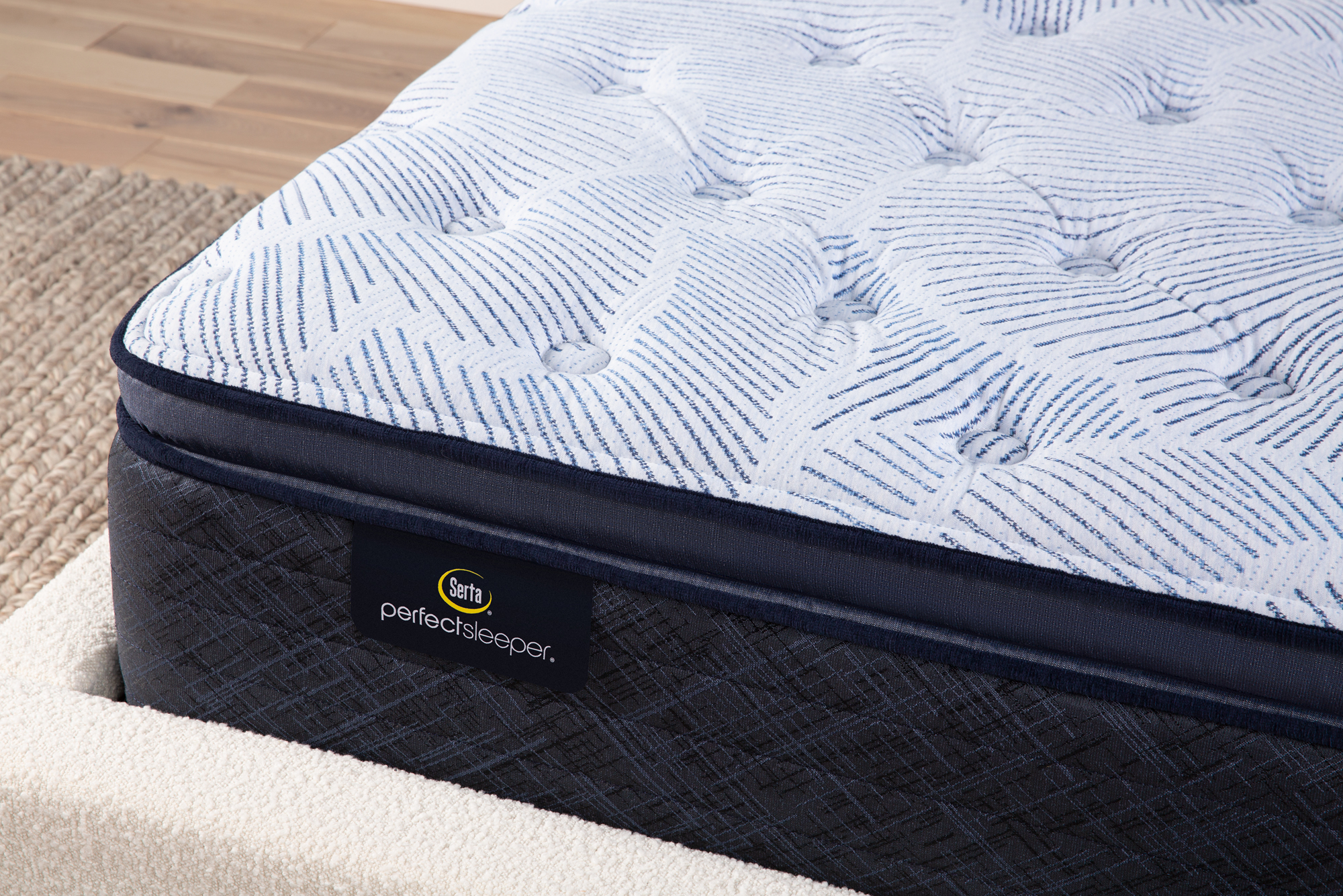 Photo of the Serta Perfect Sleeper Blue Lagoon Nights Plush Pillowtop mattress.