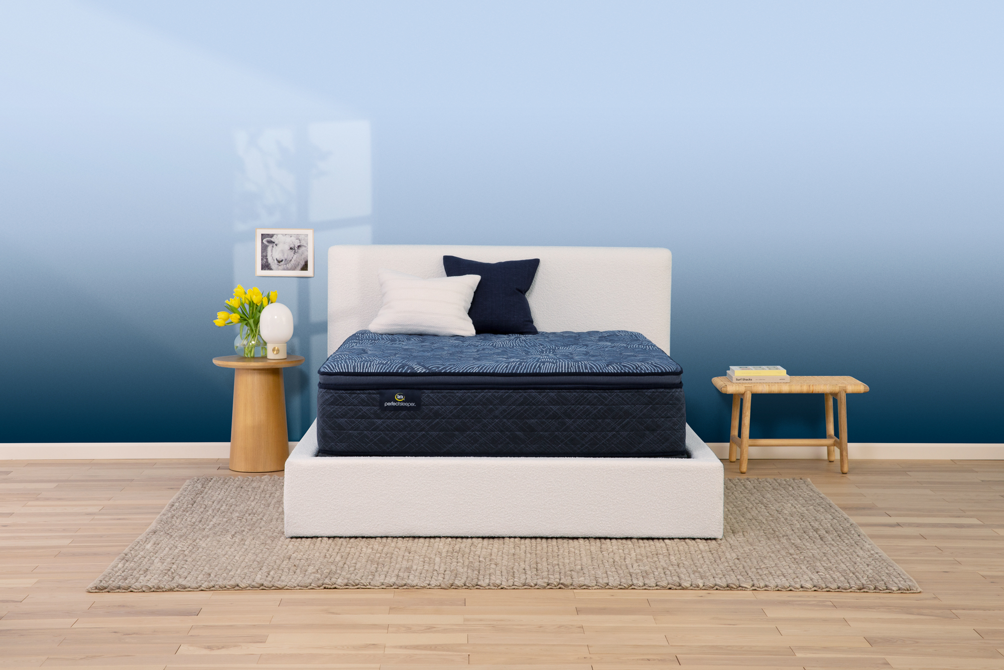 Photo of Serta Perfect Sleeper Cobalt Calm Firm Pillowtop mattress.