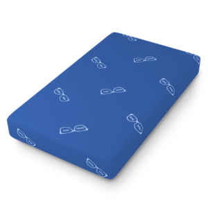 Photo of the Glideaway Youth blue mattress.