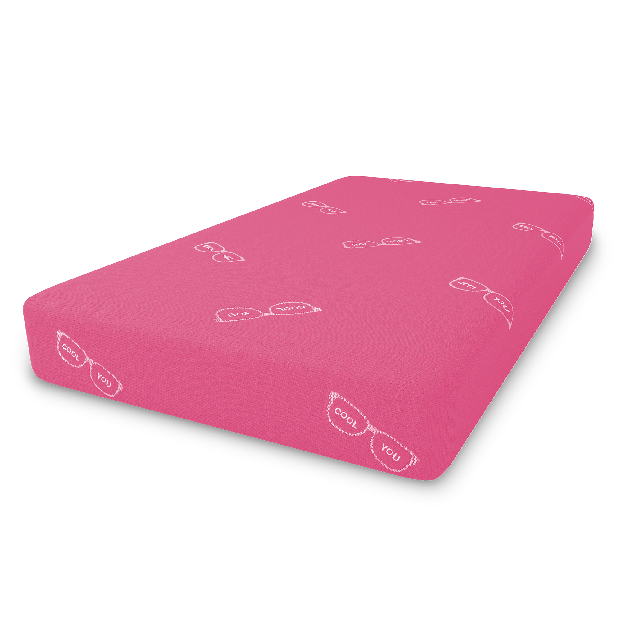 Photo of the Glideaway Youth pink mattress.